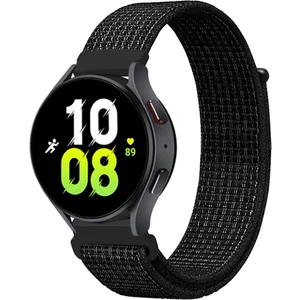 Samsung Galaxy Watch 6 Classic 47MM ve 43MM Saat Kordon Kayış Kumaş Hasır Örgü Strap