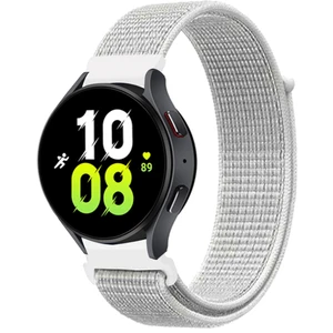 Samsung Galaxy Watch 6 Classic 47MM ve 43MM Saat Kordon Kayış Kumaş Hasır Örgü Strap