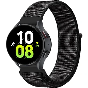 Samsung Galaxy Watch 6 Classic 47MM ve 43MM Saat Kordon Kayış Kumaş Hasır Örgü Strap