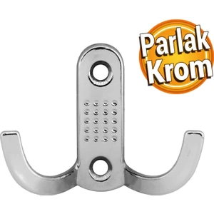 Noktalı Portmanto Vestiyer Duvar Dolap Elbise Askısı Krom Metal Mobilya Kapı Askılığı Aparatı