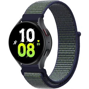 Samsung Galaxy Watch 6 Classic 47MM ve 43MM Saat Kordon Kayış Kumaş Hasır Örgü Strap