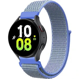 Samsung Galaxy Watch 6 Classic 47MM ve 43MM Saat Kordon Kayış Kumaş Hasır Örgü Strap
