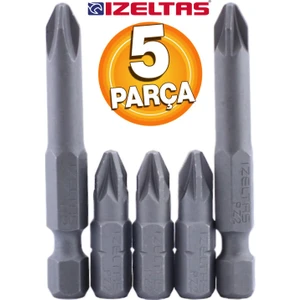 Izeltaş Matkap Ucu Seti Bits Uç Vidalama Aparatı Yıldız Uç (5 Parça)