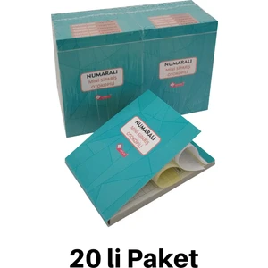 A6 1/50 Otokopili (Mini-Cep Tipi) Sipariş Adisyon Fişi- Garson(20 Li Paket) Numaralı