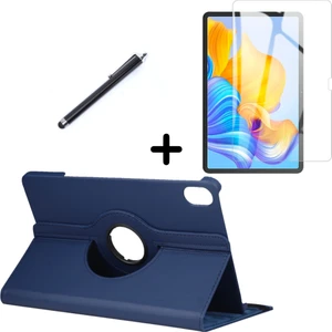 Huawei Honor Pad 8 12 Inç Uyumlu 360° Dönebilen Standlı Tablet Kılıfı Ekran Koruyucu ve Kalem Seti