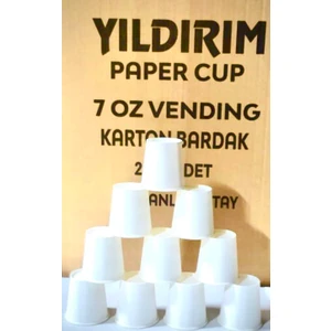 Yıldırım Paper Cup 7 Oz Baskısız Karton Bardak 1000 Adet