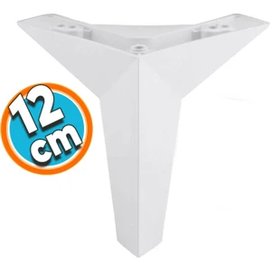 Mobilya Kanepe Sehpa Tv Ünitesi Koltuk Ayağı 12 cm Beyaz Baza Ayak