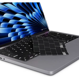 Novstrap Apple Macbook Air 15 Inç 2023 A2941 M2 Çip Uyumlu Türkçe Q Siyah Klavye Koruyucu Kılıf