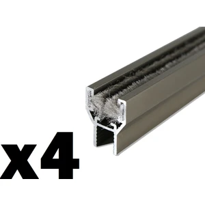 Fersan Aksesuar Cam Balkon 8 mm Alüminyum Fitil Büyük H 4 Adet 0-150 cm Istenilen Ölçüye Göre Kesilir