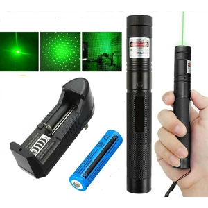 V-009 Pro Series Yeşil Lazer Pointer Şarjlı Pilli 1000MW Cep Boy Lazer