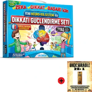 Adeda Yayıncılık Adeda 7 Yaş Dikkati Güçlendirme Seti Yeni + Kişiye Özel Isimli Ahşap Harry Potter Kitap Ayracı