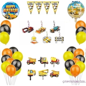 Düvenci Ticaret Inşaat Temalı Lüks Balon Set