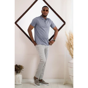 Nehir By Faruk Ülker Polo Yaka Çıt Çıtlı Merserize Süperfine Cotton Erkek T-Shirt