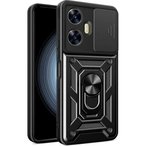 Kny Realme C55 Kılıf Ultra Korumalı Manyetik Sürgülü Vega Kapak