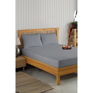 Set Gri Mikro Fitted Sıvı Geçirmez Alez ve 2 Adet Yastık Alezi