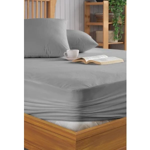 Gri Alez Mikro Fitted Sıvı Geçirmez Yatak Koruyucu Alez