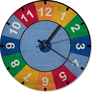 Karizma Tablo Rengarenk Şekilli Duvar Saati