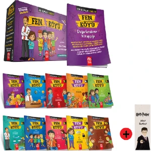3. 4. Sınıf Hikaye Kitabı Seti  Fen Köyü Yeni + Kişiye Özel Isimli Harry Potter Kitap Ayracı