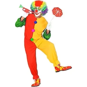 Rengarenk Kostüm Tulum Palyaço Kostümü