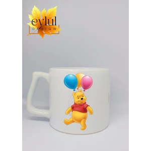 Eylül Design Winnie The Pooh Temalı Özel Tasarım Baskılı Seramik Kupa Bardak