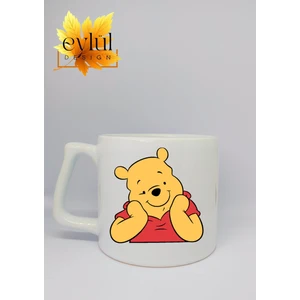 Eylül Design Winnie The Pooh Temalı Özel Tasarım Baskılı Seramik Kupa Bardak