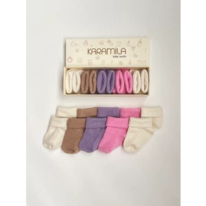 5'li Bebek Bambu Çorap - Baby Bamboo Socks - Yenidoğan Çorap