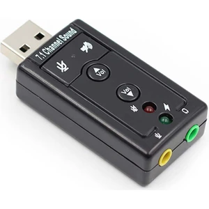 7.1 USB Ses Kartı Harici USB Sound Kart Virtual 3D Çevirici