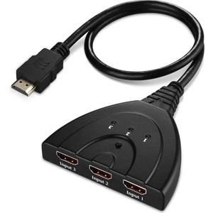 3 Port Kablolu HDMI Switch Çoklayıcı Çoğaltıcı Splitter 3 Giriş 1 Çıkış