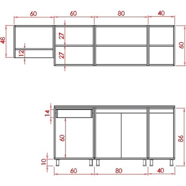 Visas Concept 240 Cm Hıgh Gloss Kapak-Beyaz-Mürdüm- Bugra Fiyatı
