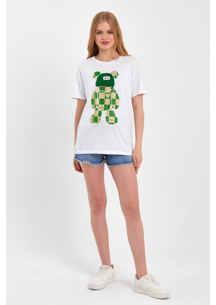 Örgü Şapkalı Kaplumbağa Işlemeli T-Shırt fiyatları