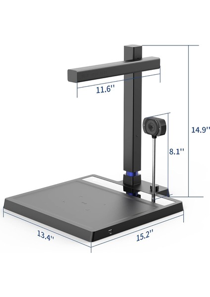 Shine 500 Surface Pro Ac Belge Tarayıcı, 5mp Belge Kamerası