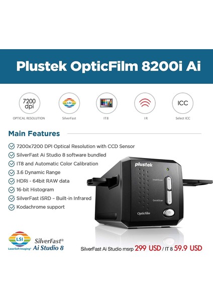 Opticfilm 8200I Aı - 35MM Film ve Slayt Tarayıcı