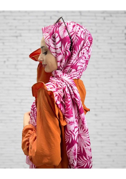 Flower Desen Pamuklu Şal 00903