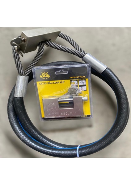 Motorsiklet 1,5 Metre 14 mm Kesilmez Çelik Halat Motorsiklet Bağlama Halatı Motorsiklet Zincir