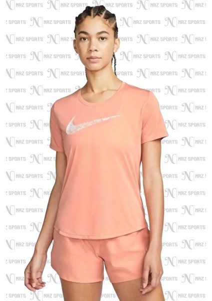 Dri-Fit Swoosh Running Kadın Standart Kesim Spor Tişört