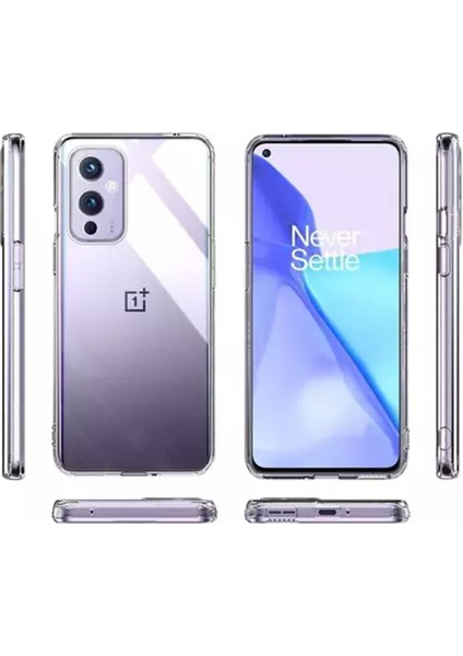 Oneplus 9 Kılıf Silikon Şeffaf + Ekran Koruyucu