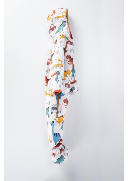 Yeni Sevimli Dinazor&araba Figürlü Kışlık Iç Astarı Polar Kapüşonlu Kozmonot-Astronot Tulum fiyatları