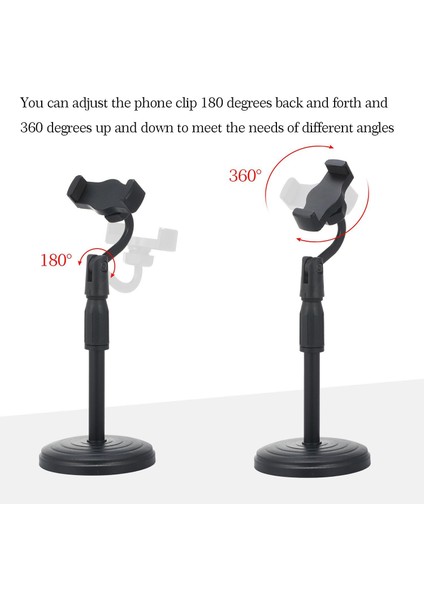 BN78 Masaüstü Telefon Tutucu Stand Metal Tabanlı Canlı Yayın Vlog Video Izleme fırsatları