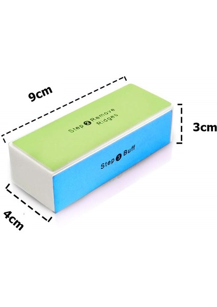 4 Yüzeyli Törpü ve Parlatma Blok Sünger 3'lü Set