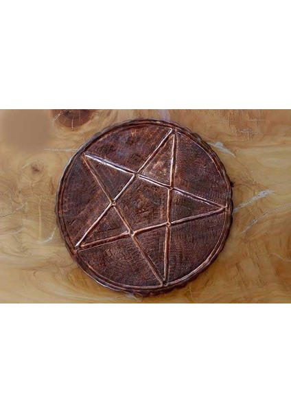 Bakır Ters Pentagram El Yapımı