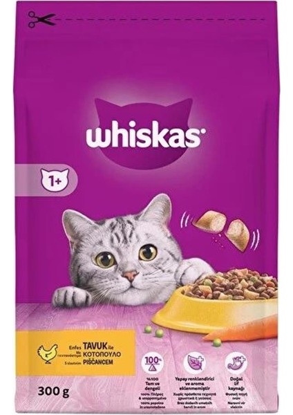 Tavuklu ve Sebzeli Yetişkin Kedi Maması 300 gr