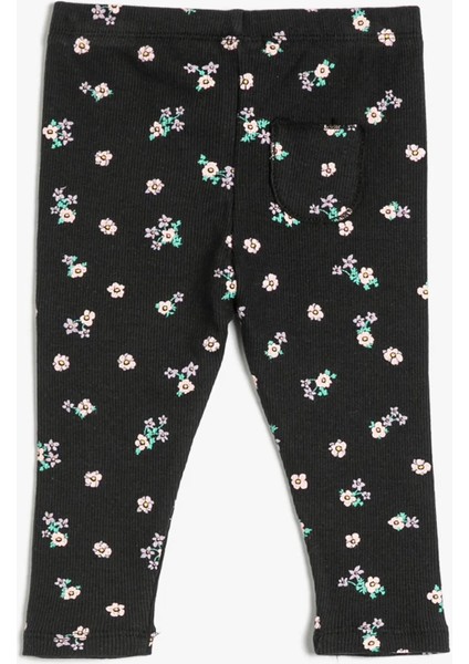 Tayt Çiçekli Fiyonk Detaylı Fitilli Pamuklu modelleri