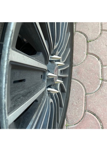Sivri Mermi Bijon Kapağı Krom ve Sökme Aparatlı 19 mm