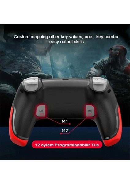 Crk Teknoloji P06 Elite Bluetooth Gamepad Ps4 Ps3 Pc Switch Uyumlu Oyun Kolu