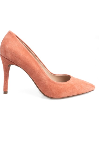 Stiletto Süet Deri Kadın Topuklu Ayakkabı