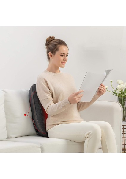 Comfıer Shiatsu Isı ile Sırt Masajı, Taşınabilir Masaj Minderi fırsatları