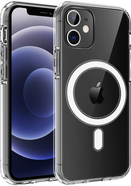 iPhone 14 Pro Max ile Manyetik Kablosuz Şarj Özellikli Sert Tpu Kılıf - FC022