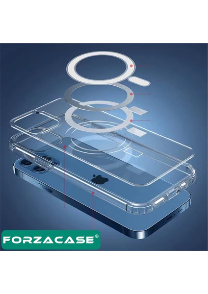 iPhone 14 Pro Max ile Manyetik Kablosuz Şarj Özellikli Sert Tpu Kılıf - FC022