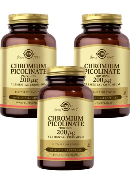 Chromium Picolinate 200 mcg x 3 Adet