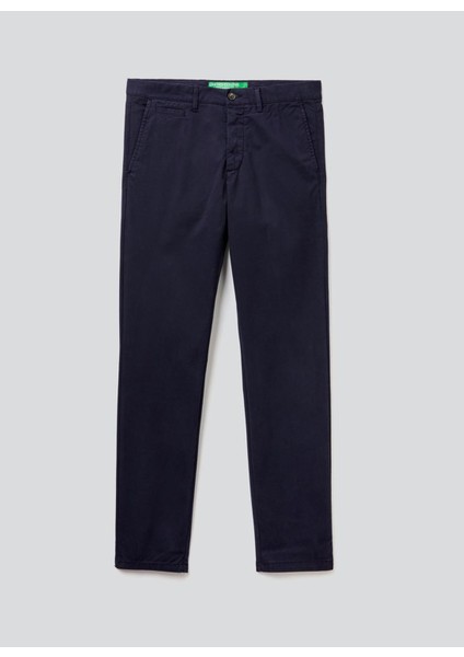 Yüksek Bel Slim Paça Normal Lacivert Erkek Pantolon 122A4DKH55I18